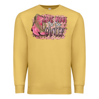 Antique Gold give boot to the cancer Premium Sweatshirt - CowGirlArtShop