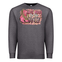 Charcoal Heather give boot to the cancer Premium Sweatshirt - CowGirlArtShop