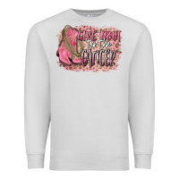 Dove Grey give boot to the cancer Premium Sweatshirt - CowGirlArtShop