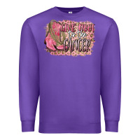 Purple give boot to the cancer Premium Sweatshirt - CowGirlArtShop