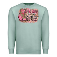 Seafoam give boot to the cancer Premium Sweatshirt - CowGirlArtShop
