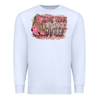 White give boot to the cancer Premium Sweatshirt - CowGirlArtShop