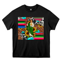 Black san judas leopard cowhide gemstone Heavy Core Tee - JahusDesignShop