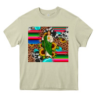 Mossy san judas leopard cowhide gemstone Heavy Core Tee - JahusDesignShop