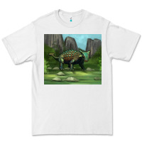 White ankylosaurus tumbler Premium Tee - Artiststas