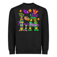 Black Louisiana Heavyweight Sweatshirt - BundleAndBundleShop