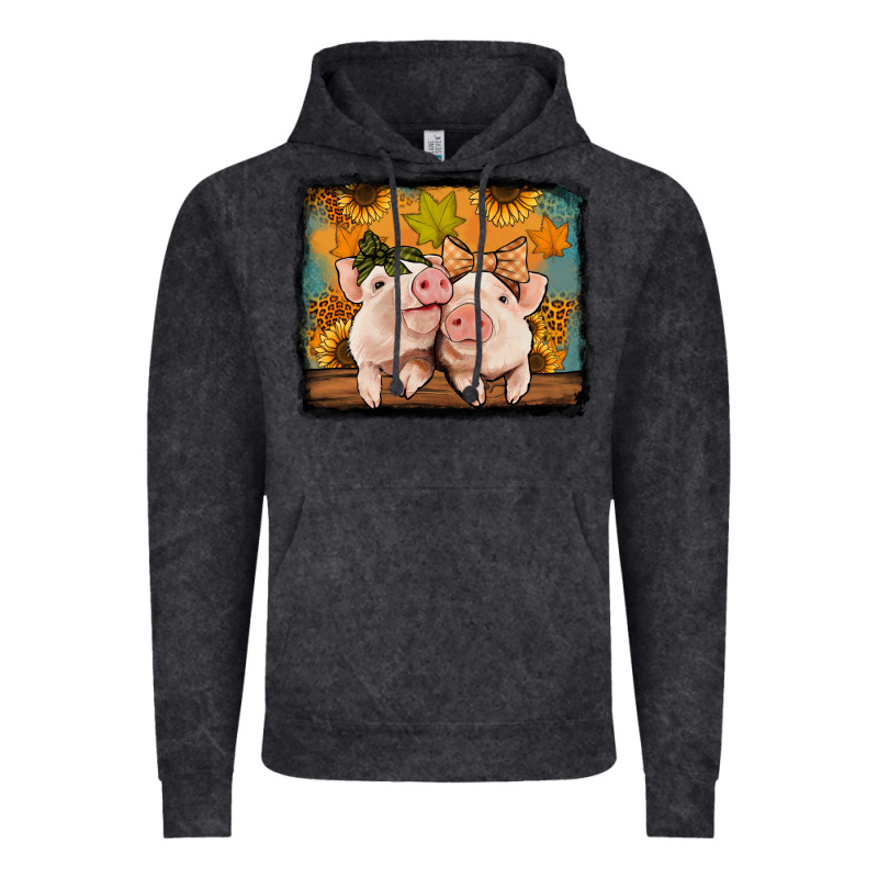 Fall Pigs Vintage Hoodie by Jasminsmagicworld | Teevron