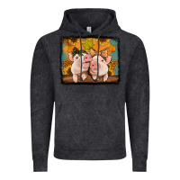 Vintage Arctic fall pigs Vintage Hoodie - Jasminsmagicworld