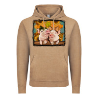 Vintage Coffee fall pigs Vintage Hoodie - Jasminsmagicworld