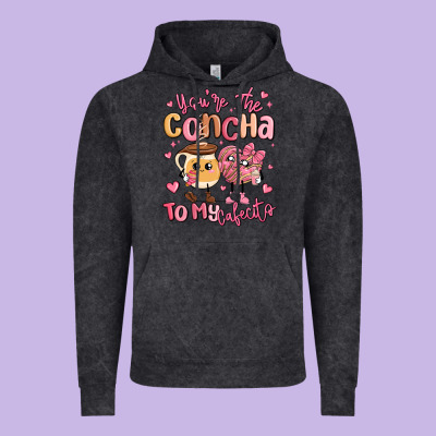Youre The Concha To My Cafecito Mexican Pan Dulce Vintage Hoodie Designed By Maliassmallbusiness