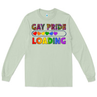 Matcha Western Gay Pride Loading LGBTQ+ Long Sleeve Tee - BundleAndBundleShop