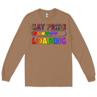 Toasted Coconut Western Gay Pride Loading LGBTQ+ Long Sleeve Tee - BundleAndBundleShop