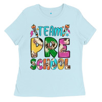 Baby Blue team preschool Ladies Tee - JahusDesignShop