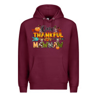 Burgundy one thankful mawmaw Premium Hoodie - CowGirlArtShop
