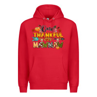 Red one thankful mawmaw Premium Hoodie - CowGirlArtShop