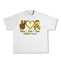 Lunar Rock Peace love cure Bone Cancer Urban Heavy Tee - NancyCooperArtShop