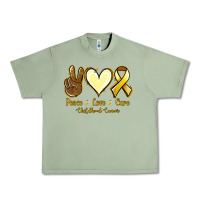 Oil Green Peace love cure Bone Cancer Urban Heavy Tee - NancyCooperArtShop