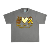 Tornado Peace love cure Bone Cancer Urban Heavy Tee - NancyCooperArtShop