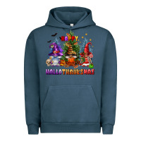 Pigment Midnight Navy happy hallothanksmas Urban Hoodie - FaDigitalArtStudio