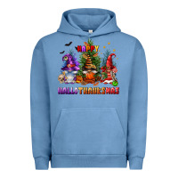 Pigment Pebble Blue happy hallothanksmas Urban Hoodie - FaDigitalArtStudio