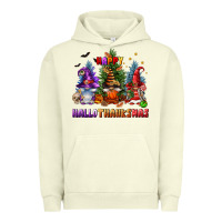 Pigment Pistachio happy hallothanksmas Urban Hoodie - FaDigitalArtStudio