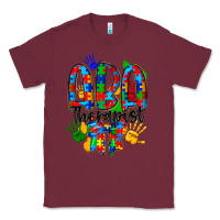 Burgundy aba therapist Classic Tee - CowhideDigitalArt