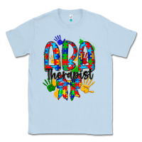 Dusty Blue aba therapist Classic Tee - CowhideDigitalArt