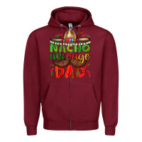 Burgundy Nacho Average Dad with Mustache Zipper Hoodie - texasbilliewilder