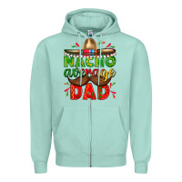 Seafoam Nacho Average Dad with Mustache Zipper Hoodie - texasbilliewilder