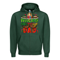 Sports Green Nacho Average Dad with Mustache Zipper Hoodie - texasbilliewilder