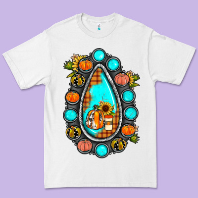 Gemstone Pumpkin Fall Premium Tee Designed By Jahusdesignshop