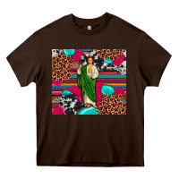 Chocolate Brown san judas leopard cowhide tumbler Heavy Core Tee - JahusDesignShop