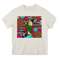 Cream san judas leopard cowhide tumbler Heavy Core Tee - JahusDesignShop