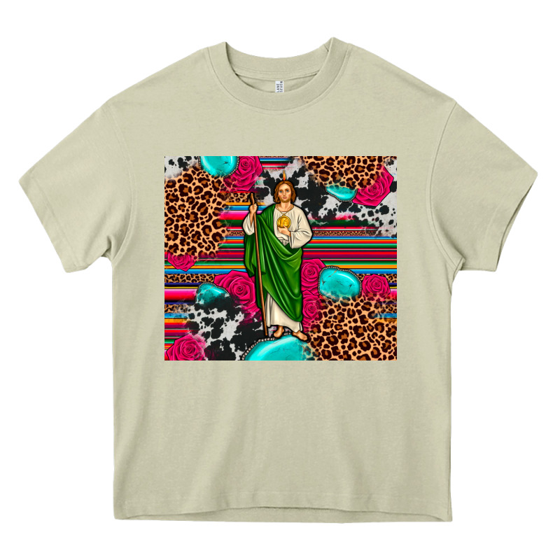 San Judas Leopard Cowhide Tumbler Heavy Core Tee by JahusDesignShop | Teevron