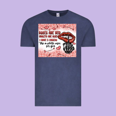 Roses Are Red Violets Are Blue I Have 5  Fingers T Vintage Tee Designed By Maliassmallbusiness