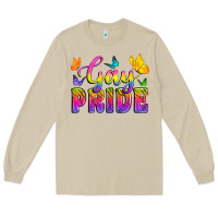 Mushroom Gay Pride With Butterfly Long Sleeve Tee - BundleAndBundleShop