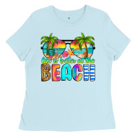 Baby Blue life is better at the beach Ladies Tee - RanaPortraitStore