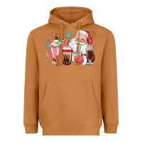 Meerkat pink santa christmas santa coffe cups Heavyweight Hoodie - CowGirlArtShop