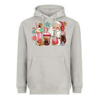 Moon Dust pink santa christmas santa coffe cups Heavyweight Hoodie - CowGirlArtShop