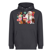 Smoke pink santa christmas santa coffe cups Heavyweight Hoodie - CowGirlArtShop