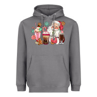 Storm pink santa christmas santa coffe cups Heavyweight Hoodie - CowGirlArtShop