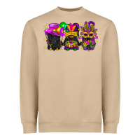 Mushroom Mardi Gras afro gnomies Heavyweight Sweatshirt - BundleAndBundleShop