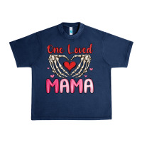 Navy one loved mama Urban Heavy Tee - MaliasSmallBusiness