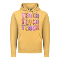 Vintage Mustard teach teach varsity Vintage Hoodie - MaliasSmallBusiness