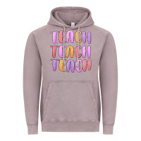 Vintage Zinc teach teach varsity Vintage Hoodie - MaliasSmallBusiness