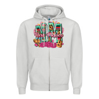 Dove Grey New Mexico Zipper Hoodie - texasbilliewilder
