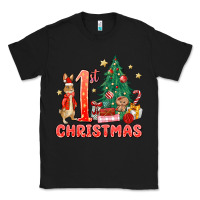 Black red christmas bunny 1st christmas Classic Tee - MaliasSmallBusiness
