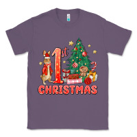 Lavender red christmas bunny 1st christmas Classic Tee - MaliasSmallBusiness