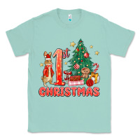 Seafoam red christmas bunny 1st christmas Classic Tee - MaliasSmallBusiness