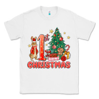 White red christmas bunny 1st christmas Classic Tee - MaliasSmallBusiness
